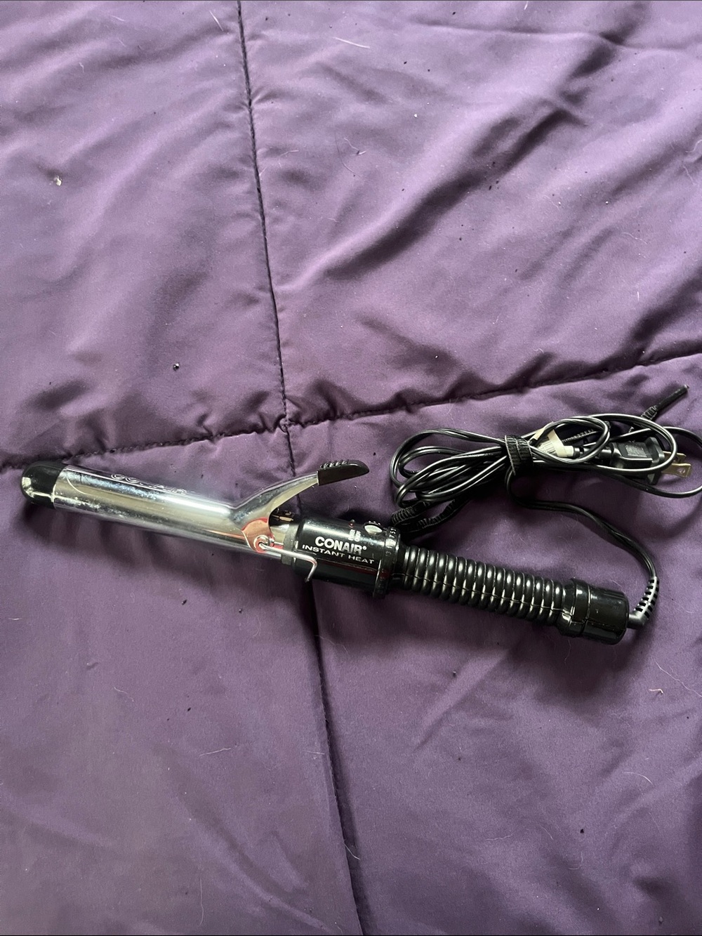 Conair Instant Heat 1" Curling Iron in Black & Silver